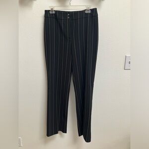 Jones New York Flare Pants, Black with Gold Pinstripes